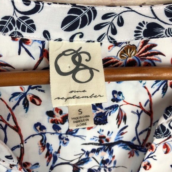 Anthropologie | One September Caia Floral Top Sz S - Picture 5 of 7